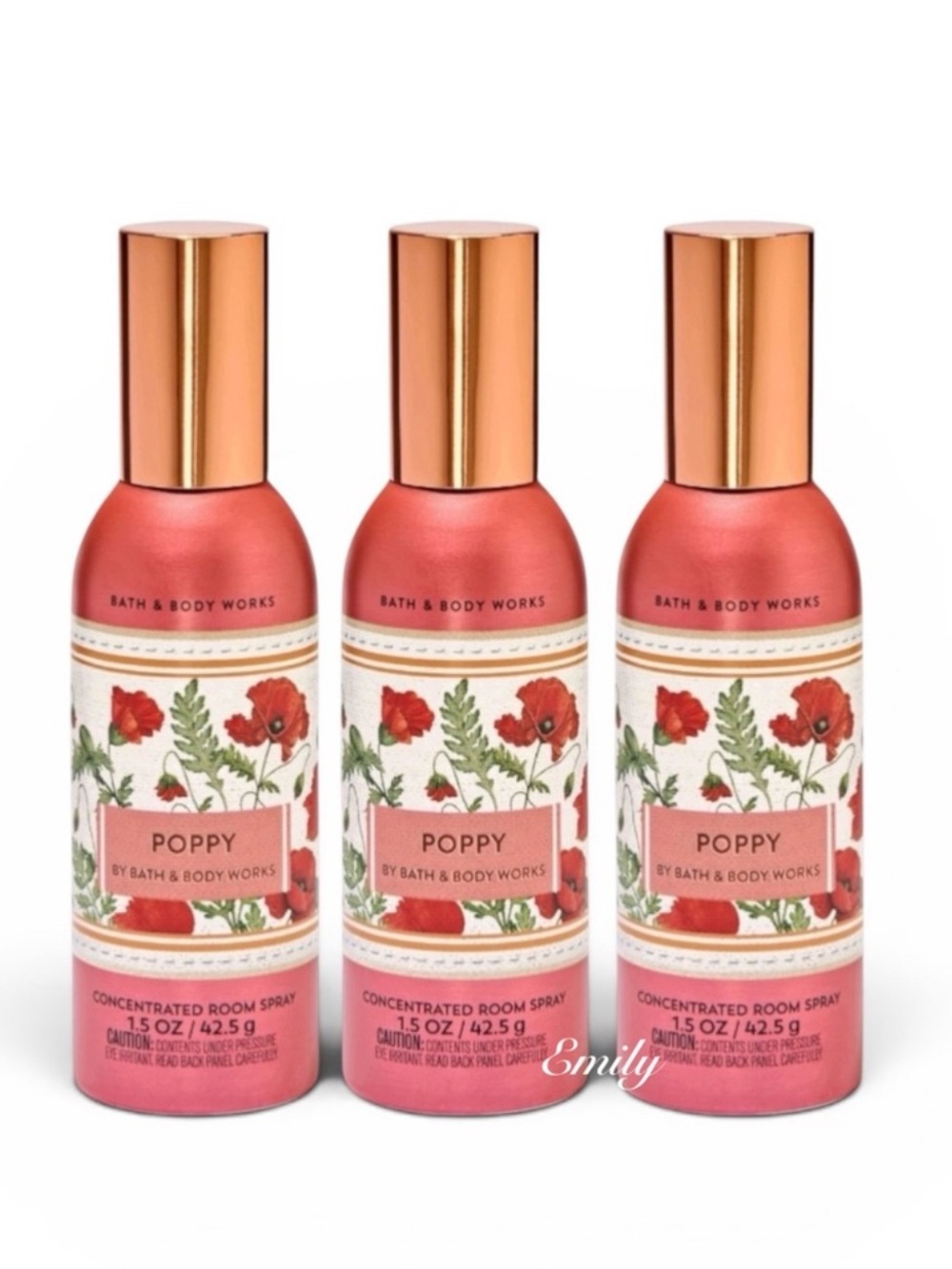 3X POPPY Bath & Body Works Concentrated Room Sprays